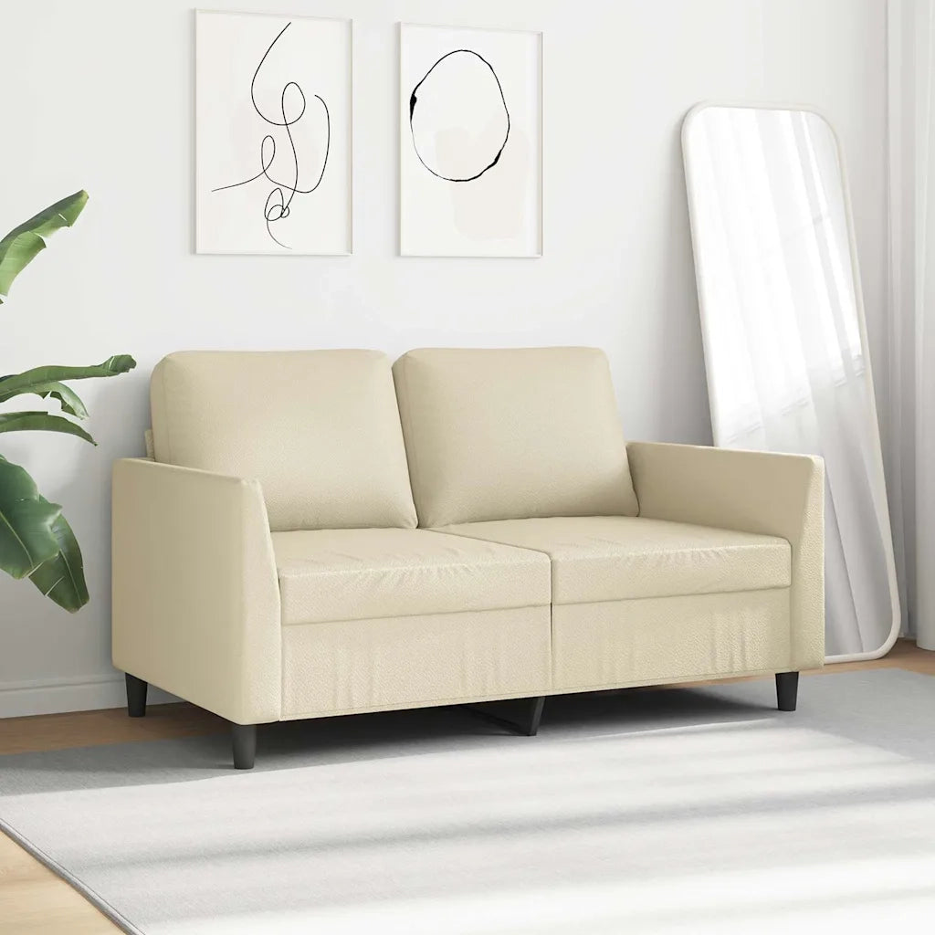 Divano a 2 Posti Crema 120 cm in Similpellecod mxl 131581