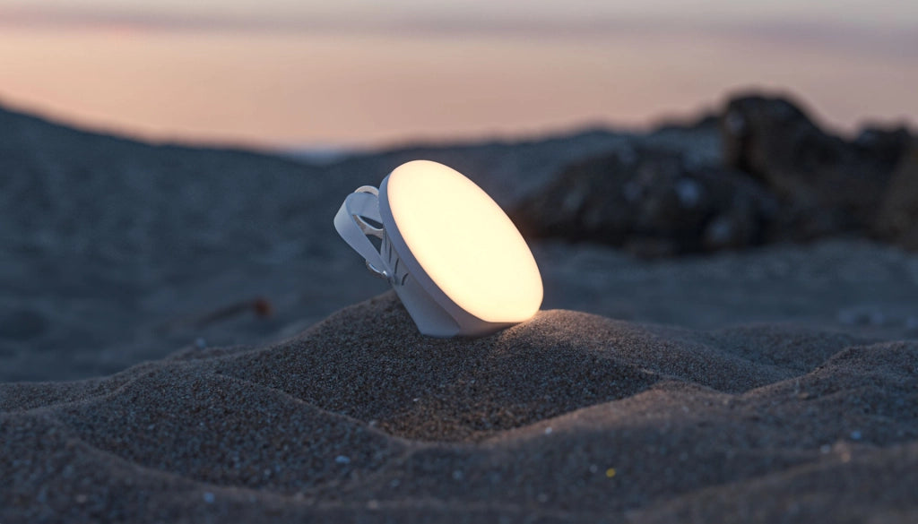 Lampada LED Madi portatile da 4W dimmerabile con tecnologia Switch, 3 temperature colore selezionabili, protezione IP54 e finitura bianco opaco