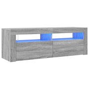 Mobile TV | Armadietto TV | Mobile Porta TV con Luci LED Grigio Sonoma 120x35x40 cmcm