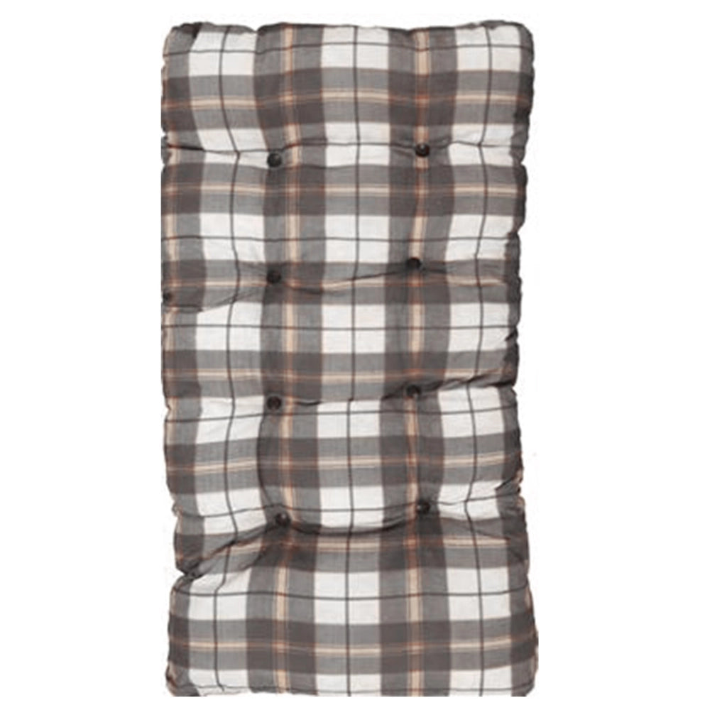 CUSCINO IMBOTTITO MARRONE SCOZZESE PER RICAMBIO POLTRONA RELAX COMODONA IN LEGNO