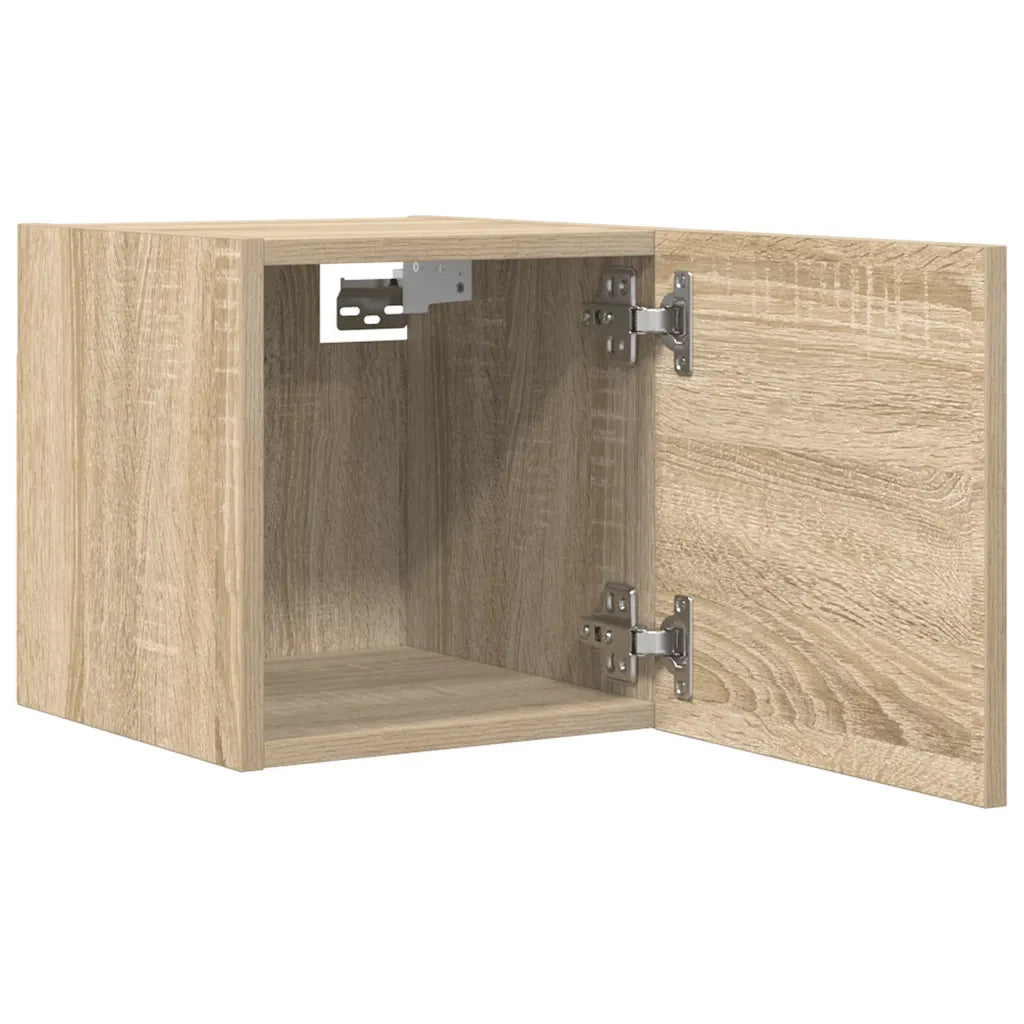 Armadietti a Parete per TV 4 pz Rovere Sonoma 30,5x30x30 cm cod mxl 11969