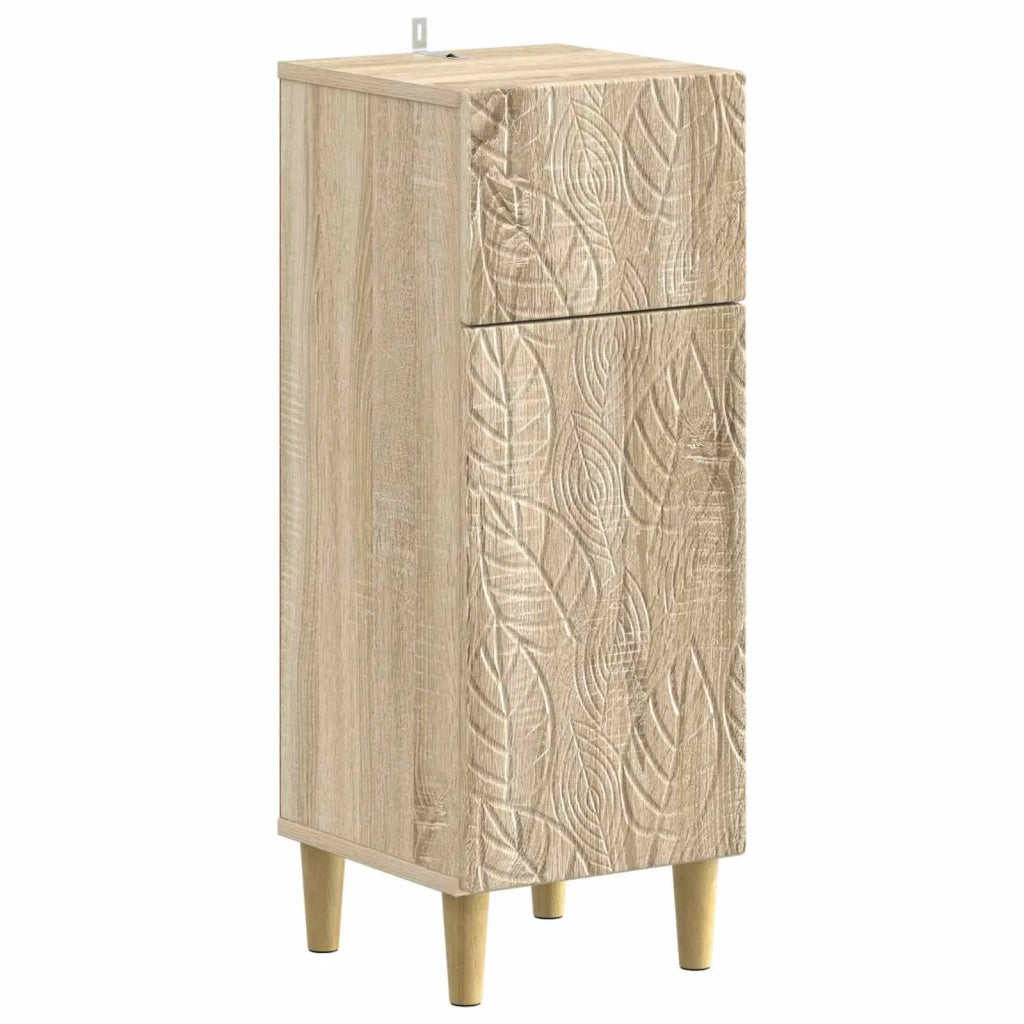 Mobiletto da Bagno DELFT Rovere Sonoma 30 x 31 x 80 cm 897047