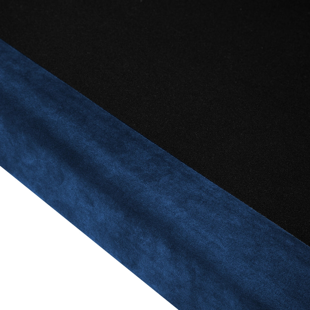 Divano colore Blu 3 Posti Velluto Gambe In Legno stile Classico e moderno soggiorno