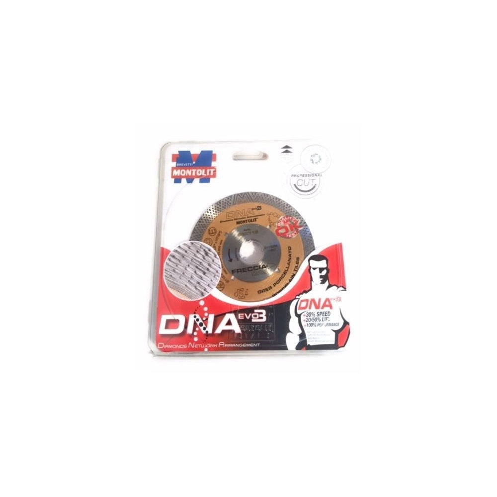 Trade Shop - Disco Diamantato Montolit Dna Evo3 Cgx115 Mm.115 Corona Continua Freccia Oro 802 -