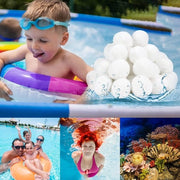 Filtro sferico 800g - Sostituzione filtro a sabbia - Pulitore piscina - Adatto per acquari/bacini - Materiale riciclabile - Filtrazione più fine - Filtro piscina
