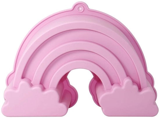 Cupcake in forma di arcobaleno in silicone - Cuscinetto per bambini - Cuscinetto per cioccolato - Resistenente al lavastoviglie - Adatto per forno - Ideale per caramelle e fondant