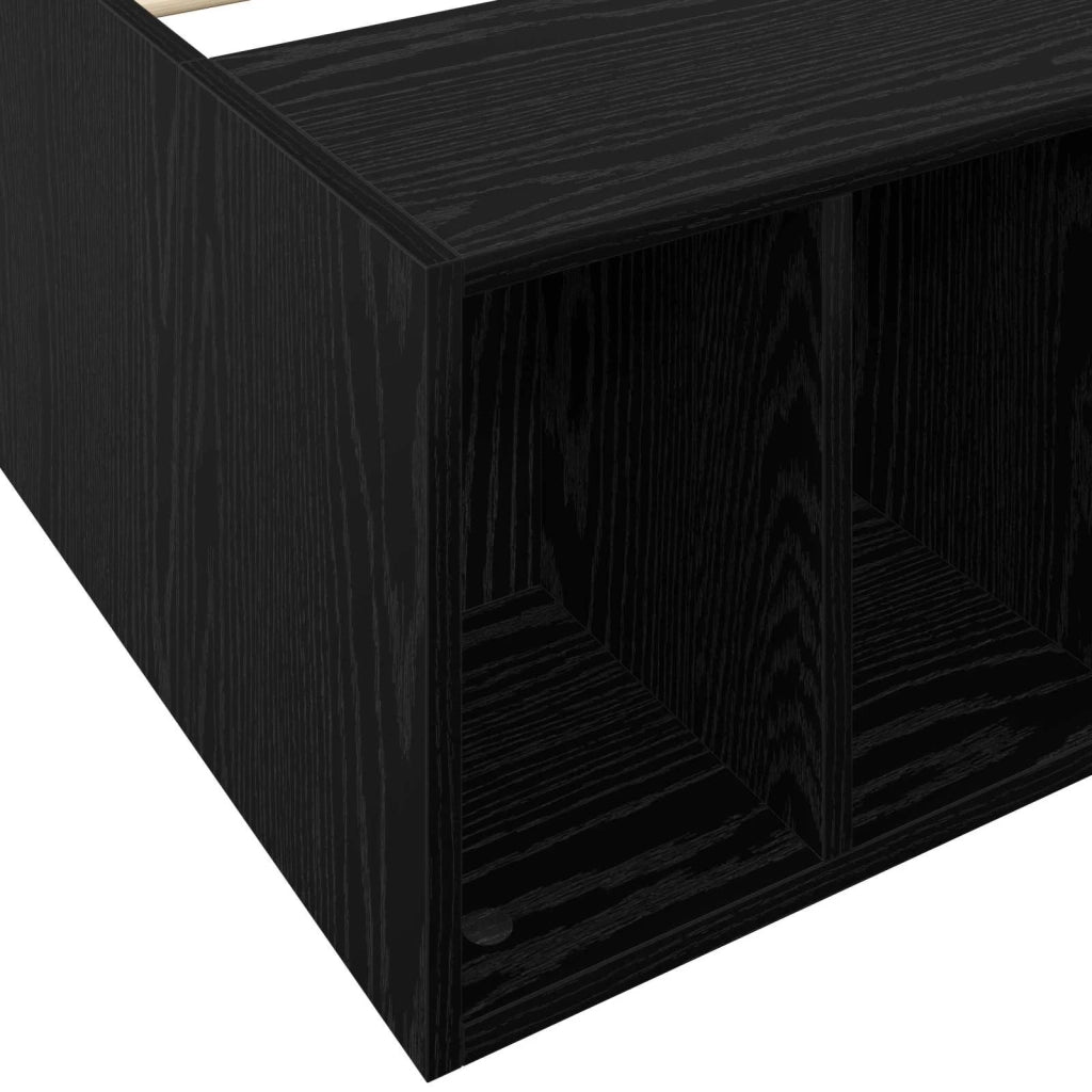 Telaio del letto con storage Rovere Nero 80 x 200 cm 3429563