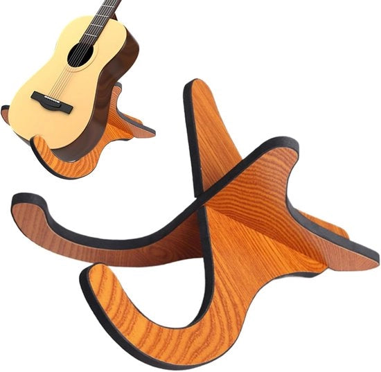 Stanza per chitarra in legno - supporto per violino portatile - pieghevole e antiscivolo - per chitarre acustiche e classiche - basso