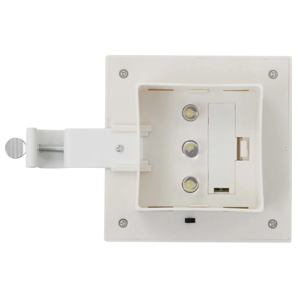 Lampade Solari da Esterno 12 pz LED Quadrate 12 cm Bianche CFW4858424