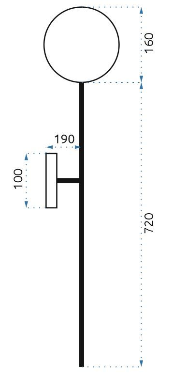 Lampada Gold 90 Cm APP582-1W