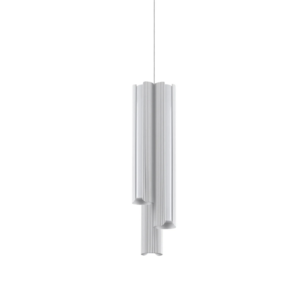 Lampada A Sospensione Dorica 3 Luci Led Bianco