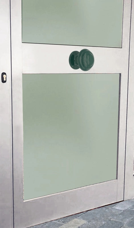 Pomolo fisso per porta SAGUATTI 878/70SB in alluminio verde lucido