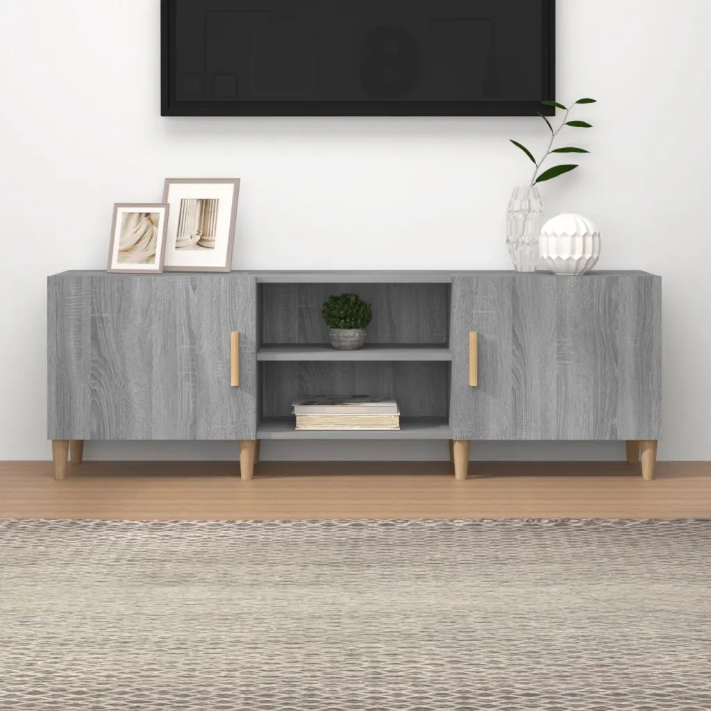Mobile Porta TV-Mobile per TV-Credenza TV Grigio Sonoma 150x30x50 cm in Legno Multistrato 318099