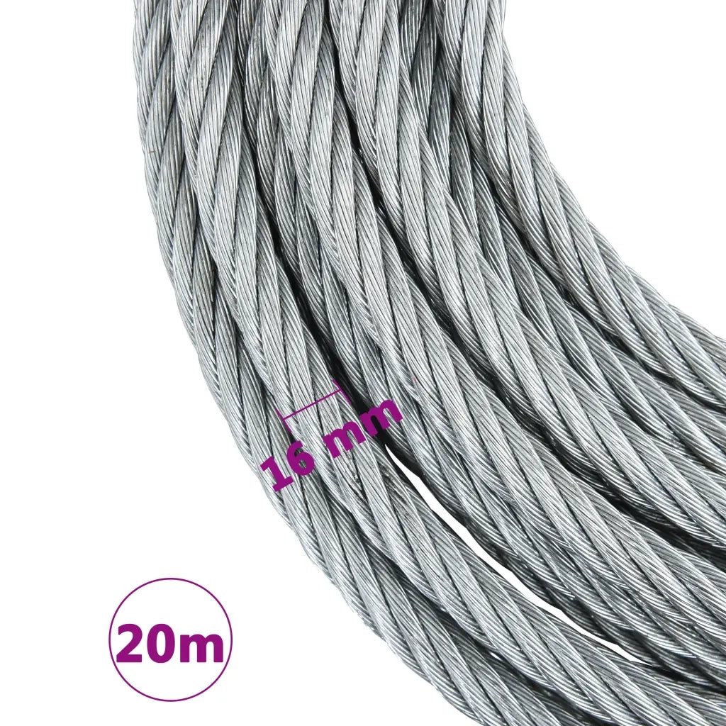 Cavo a Fune Metallica 3200 kg 20 m cod mxl 73198