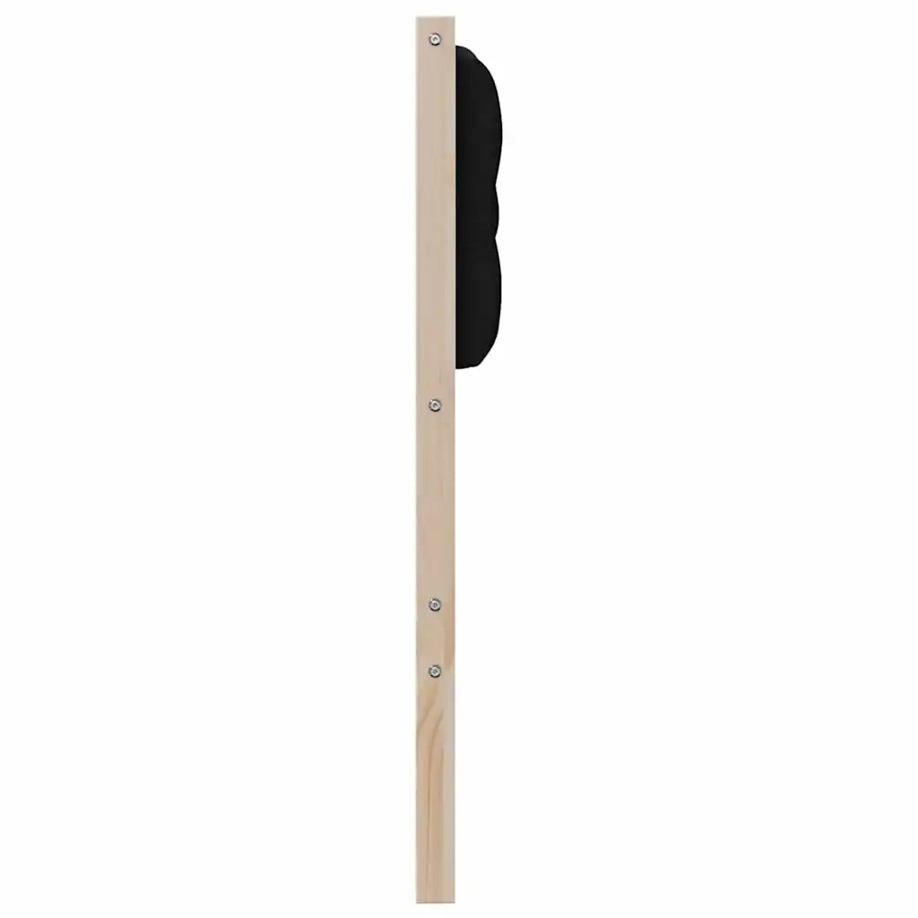 Testiera Altro-Testiera con Cuscini Marrone e nero 100 cm Legno di pino massello