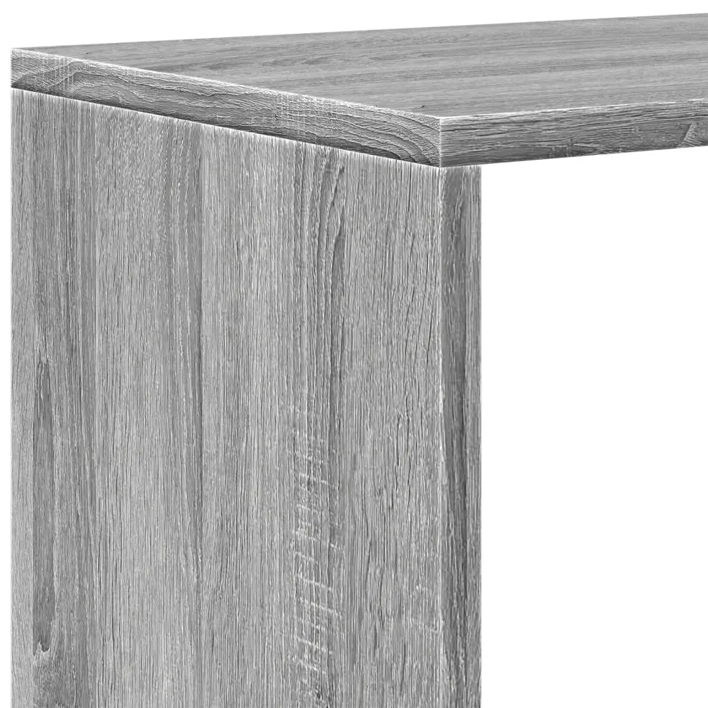 vidaXL Libreria Divisorio 3Ripiani Grigio Sonoma 99x29x99cm Truciolato
