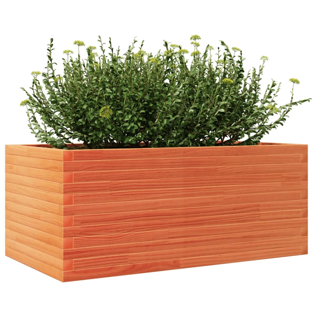 Fioriera Giardino Marrone Cera 110x60x46 cm Legno Massello Pino 3282461