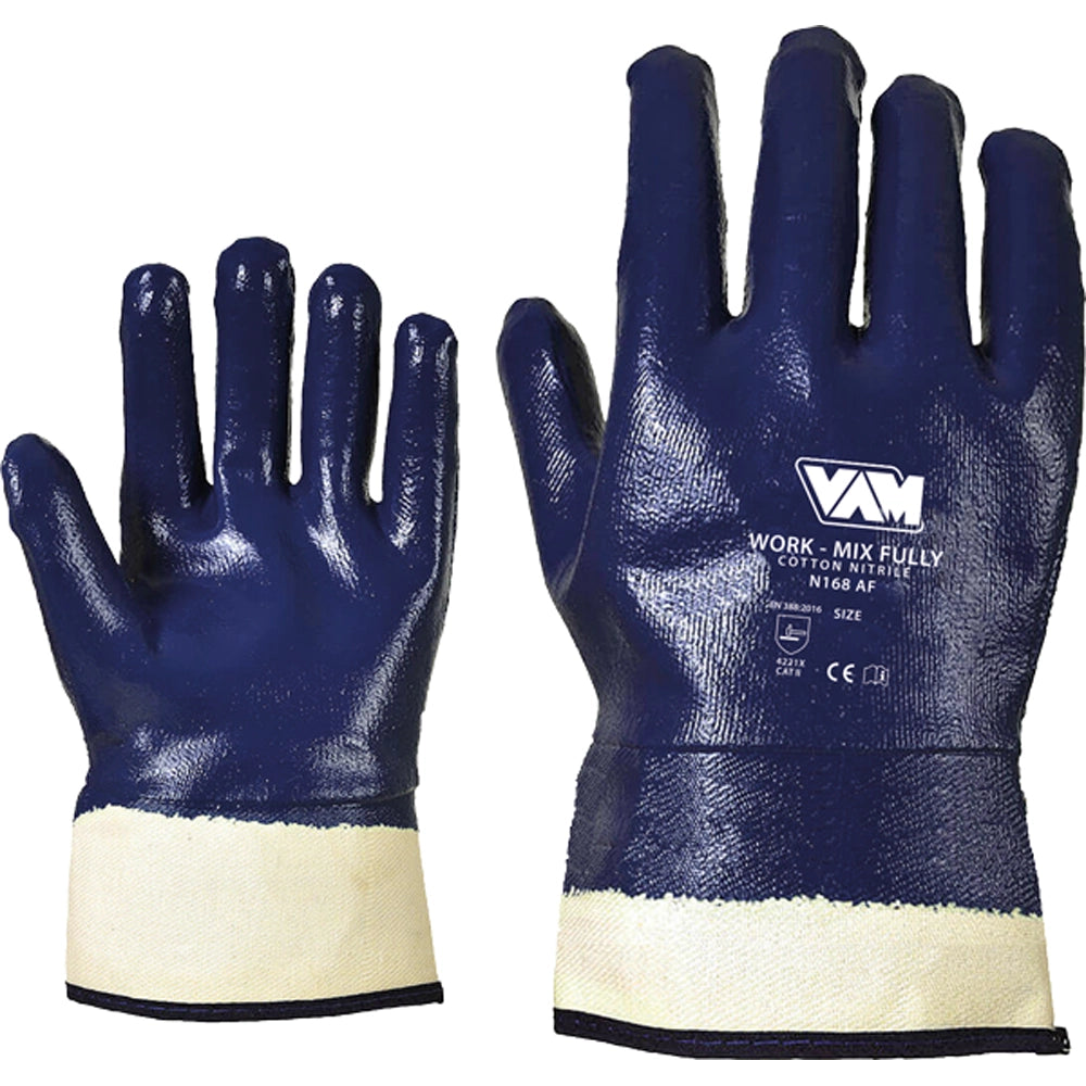 GUANTI DA LAVORO "WORK MIX FULLY" TELA SPALMATO IN NITRILE 12 PAIA TG. XXL MED NM-WFMN_XXL