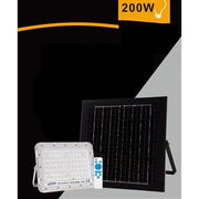 Trade Shop - Faro Faretto Pannello Solare 200 W Luce Fredda 6500k Ip65 Telecomando S12a-200w -