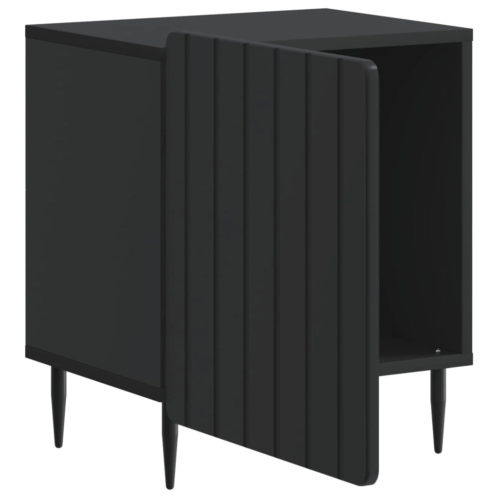 Armadio da Notte Nero 43 x 34,5 x 52 cm Legno ingegnerizzato 894337