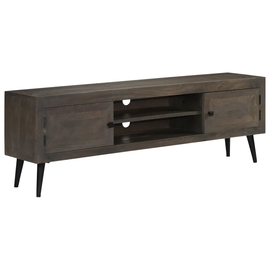 Mobile Porta TV in Legno Massello di Mango 140x30x45 cm 245910