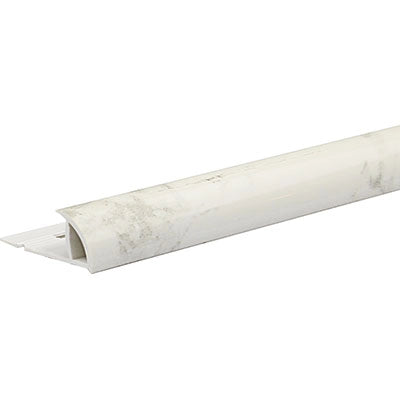 PROFILO JOLLY ECORONDMARM ARCANSAS - PVC MARMO BIANCO CARRARA MM 10X24 H.CM 250- 5 pezzi