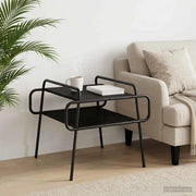 Tavolino da salotto Rovere Nero 60 x 60 x 51 cm 8007762