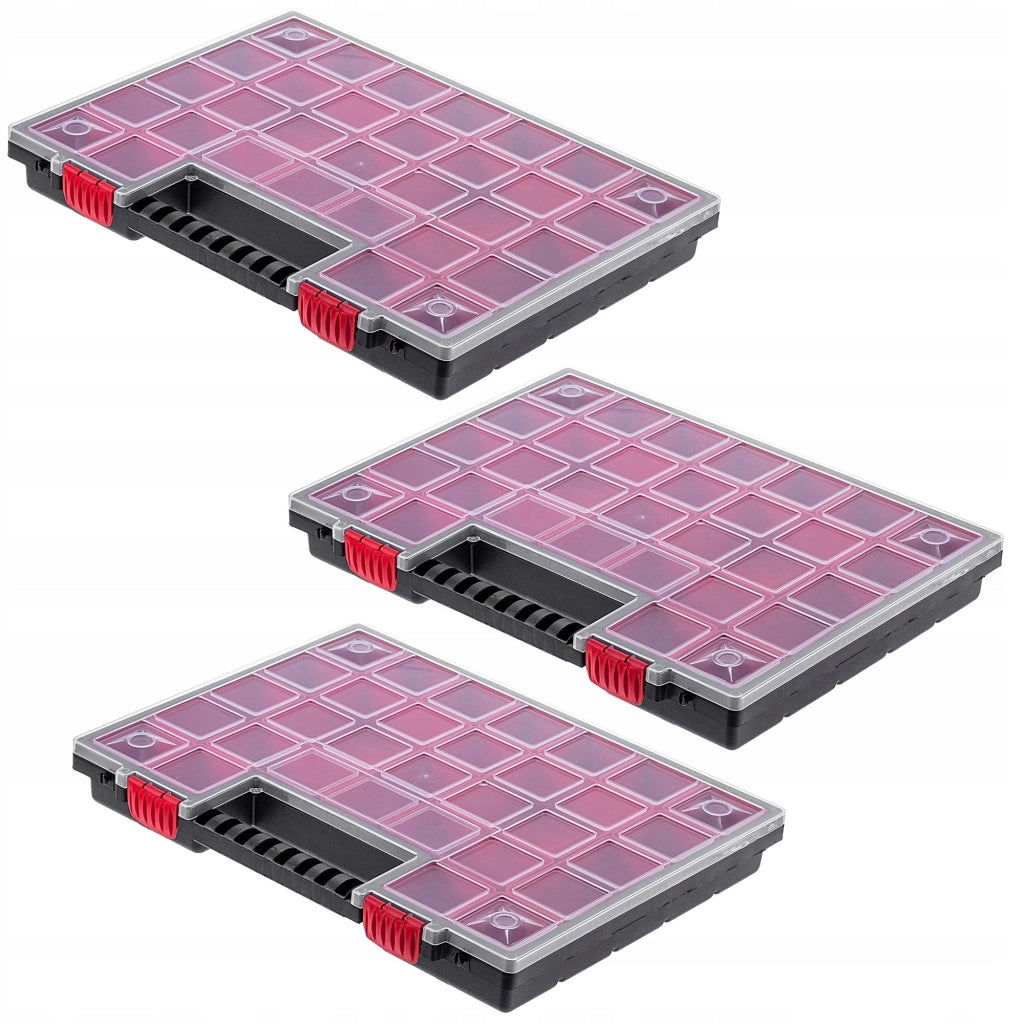 Set di 3 contenitori organizer per officina KADAX con 21 cassetti, ideali per garage.