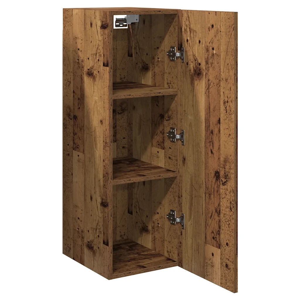 Mobili TV 2 pz Legno Antico 30,5x30x90 cm in Legno Multistrato