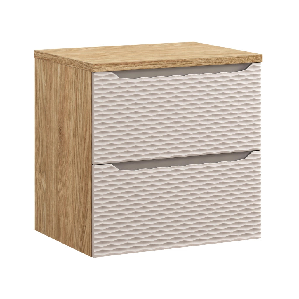 Set mobili bagno 60 cm con piano Ocean Beige 60 x 1401 x 46 cm