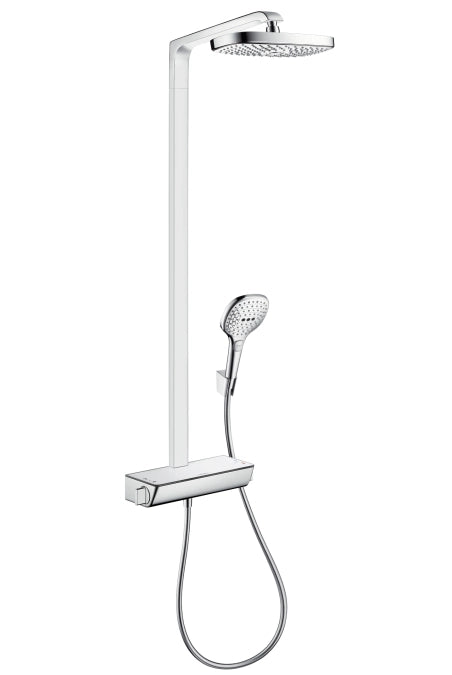 Colonna doccia hansgrohe serie raindance select e 300 con soffione rettangolare