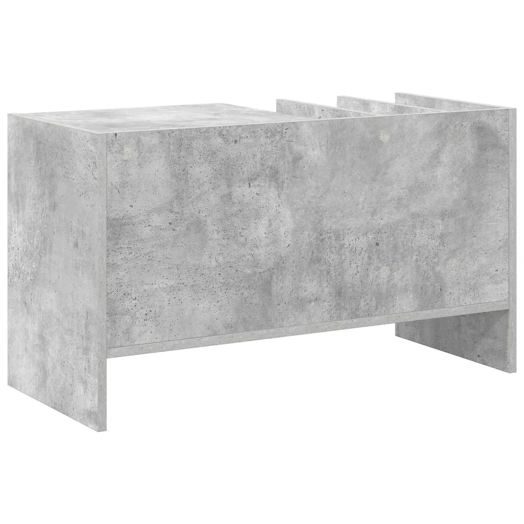 Mobile porta vinili Grigio cemento 78.5 x 35 x 45 cm