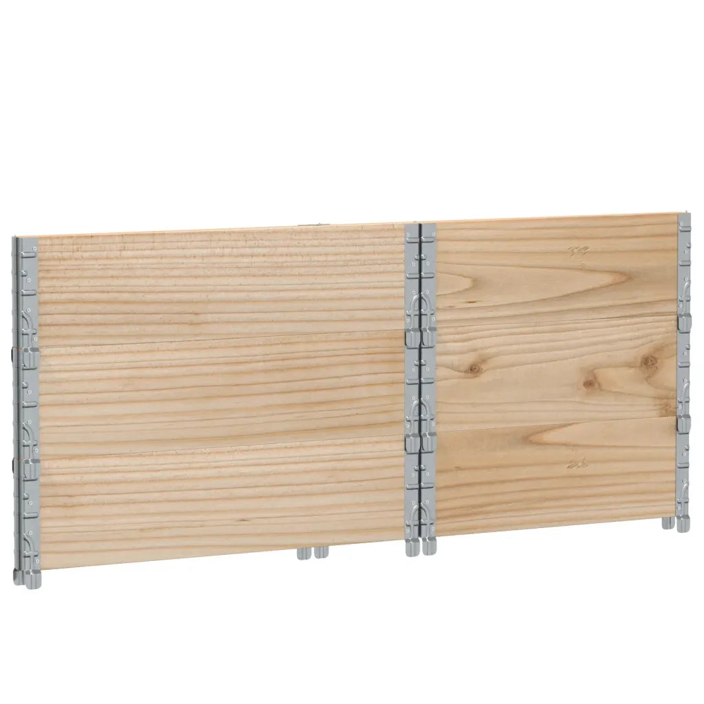 vidaXL Paretali per Pallet 3 pz 80x60 cm in Legno Massello di Pino