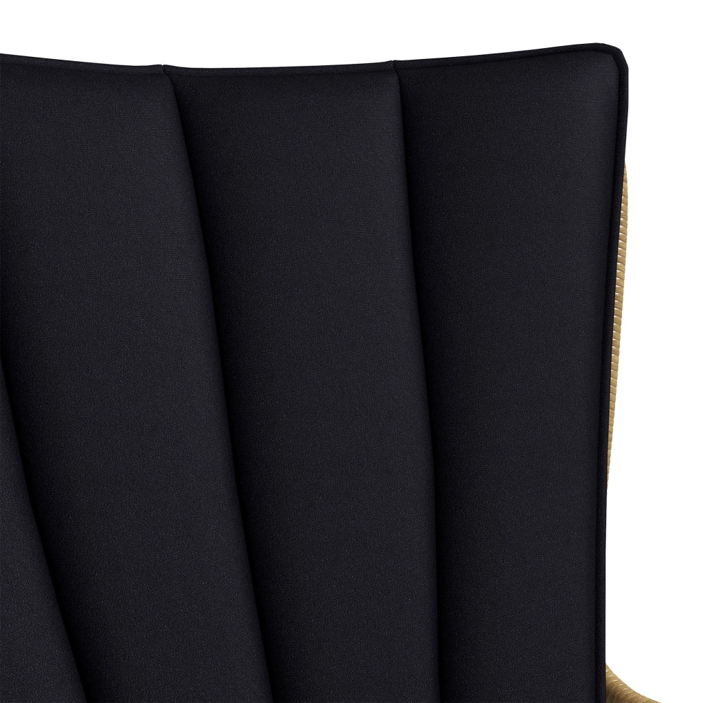 Ambientazione bistrot balcone: stile bohémien; impermeabile; 76x66x96 cm; nera
