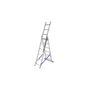 Scala Trasformabile Tripla in Alluminio Estesa Doppia Sbalzo Gierre Formato: 3x8
