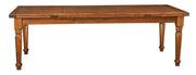 Biscottini Tavolo Country allungabile legno massello di tiglio finitura noce. Made in Italy
