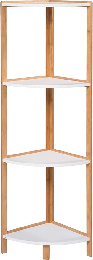Pannello di stoccaggio per bagno in legno di bambù e MDF, 4 strati, pannello di cucina 30x30x115cm