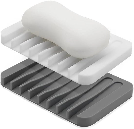 Dispensatore di Sapone con Disegno Antiscivolo - Dispensatore di Sapone con Fissaggio per Drenaggio - Resiste al Lavastoviglie - Adatto per Bagno/Doccia/Cucina - Sanitario e Pratico - Dispensatore di Sapone