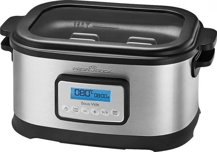 ProfiCook PC-SV 1112 8 L 520 W Nero, Acciaio inossidabile