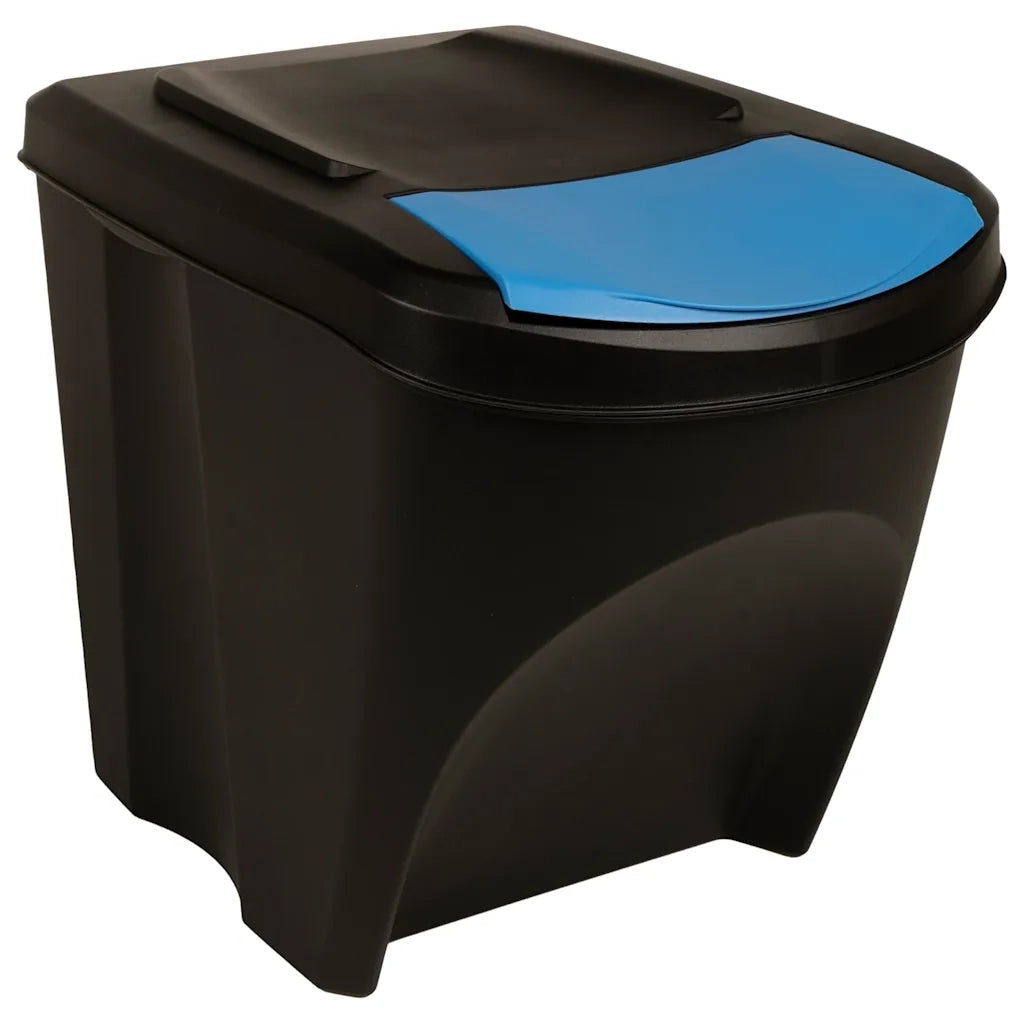 Cestini per Rifiuti Impilabili 4 pz Antracite 100 L  cod mxl 53350