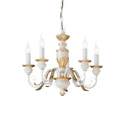 Lampada A Sospensione Firenze Sp5 Bianco Ideal-Lux