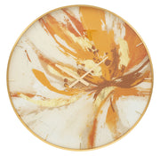Orologio da Parete Toply 5x80x5 cm in Vetro MDF e Metallo Multicolor