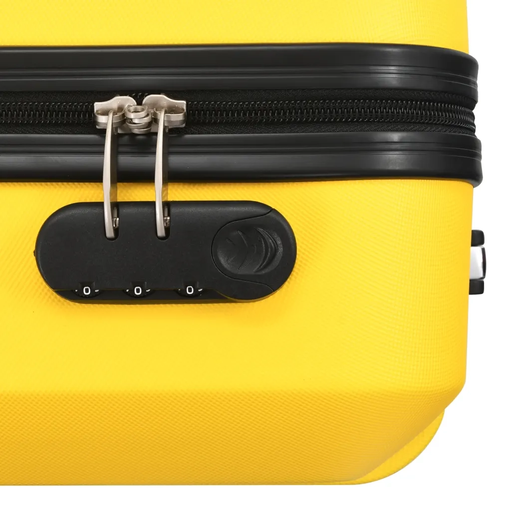 Set Trolley a Custodia Rigida 3 pz Giallo in ABS CFW6321414