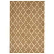 Tappeto in iuta intrecciata naturale con motivo geometrico beige 200 x 300 cm stile boho camera da letto soggiorno