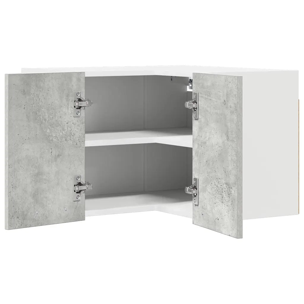 Armadio pensile Grigio Cemento e Bianco 57 x 57 x 40 cm 884189