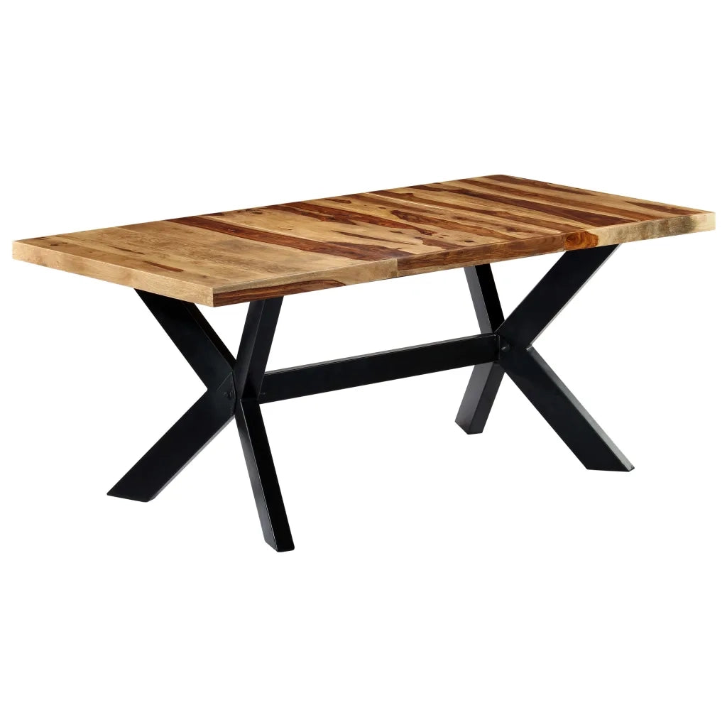 Tavolo da Pranzo 180x90x75cm in Legno Massello di Sheesham cod mxl 26291