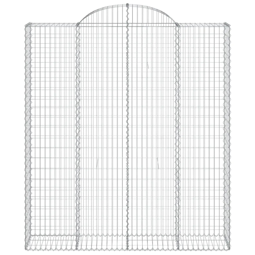 Cesti Gabbioni ad Arco 15 pz 200x50x220/240 cm Ferro Zincato 3146459