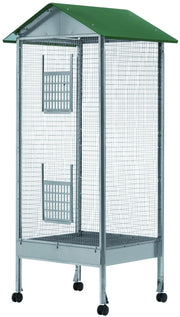 VOLIERA A CASETTA RETTANGOLARE A 1 PIANO cm. 60x50x170 h