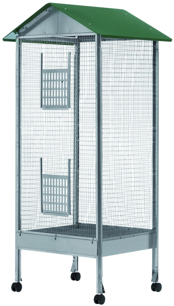 VOLIERA A CASETTA RETTANGOLARE A 1 PIANO cm. 60x50x170 h
