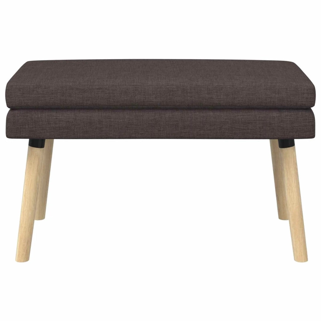 Panchina a doppio strato Marrone Scuro 80 x 40 x 47 cm Tessuto 42038435